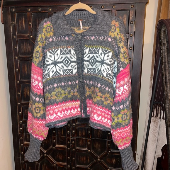 Free People Multicolor Knit Cardigan - Picture 4 of 6